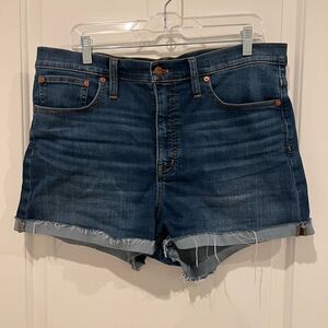 Madewell High Rise Denim Shorts 32